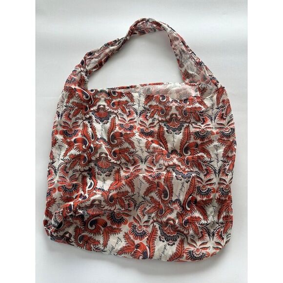 Free People Shoulder Tote Shopping Bag Floral Print Gauzy Boho Festival - Picture 3 of 4